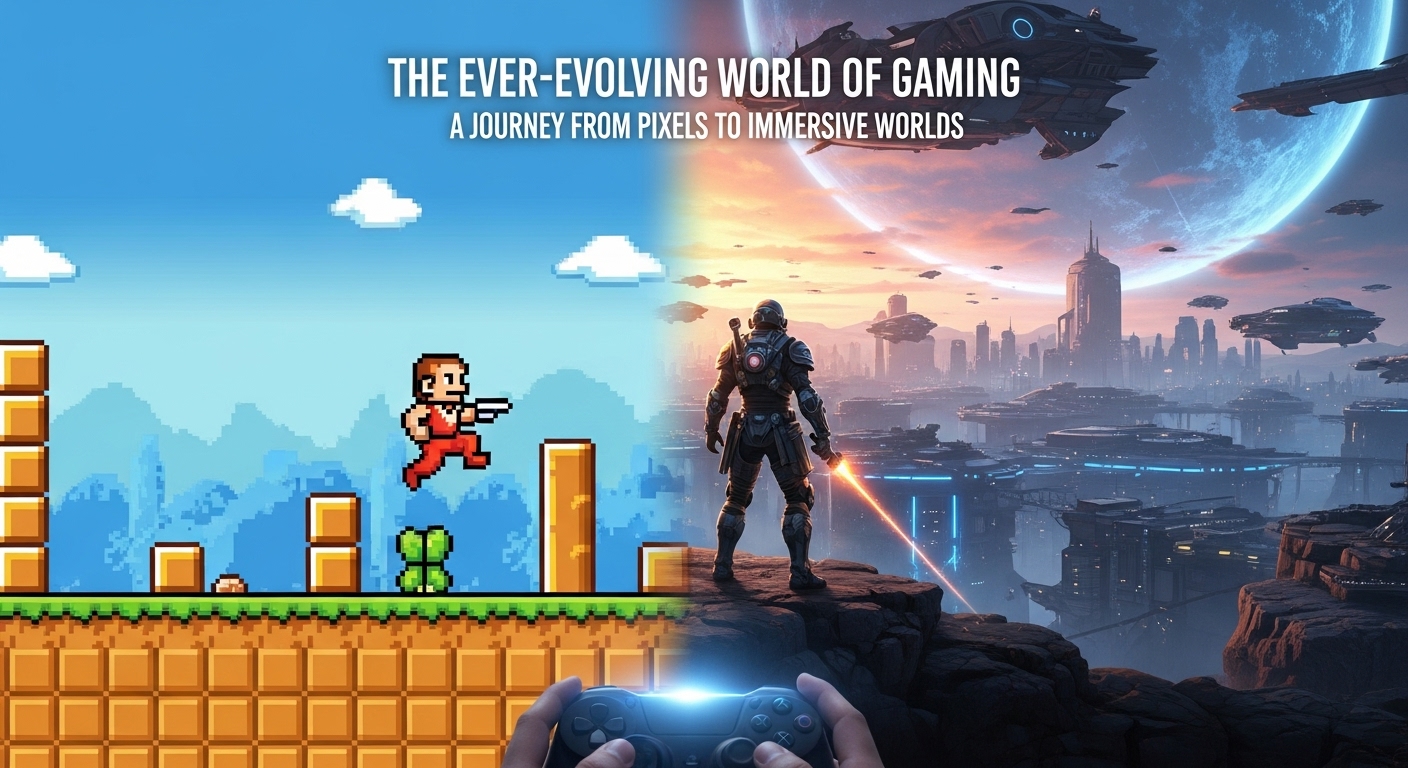The Evolution and Impact of Gaming: From Pixels to Virtual Worlds